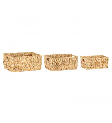 Woven natural fiber baskets with handles / 3 sizes - andrea house - nardini supplies