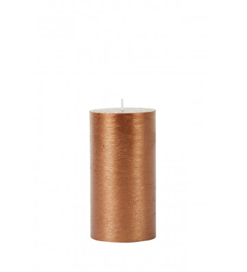 Round bronze candle 7xH13cm