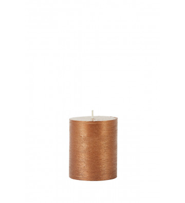 Round bronze candle 7xH8cm - light and living - nardini supplies