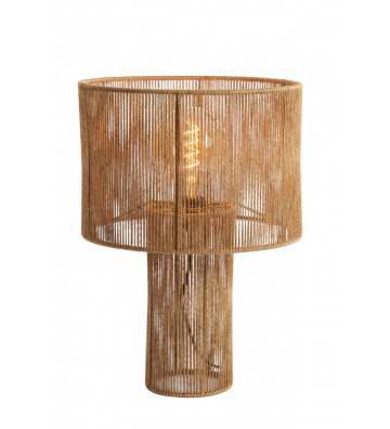 Lampada da tavolo in iuta naturale 35xH50cm - light and living - nardini forniture