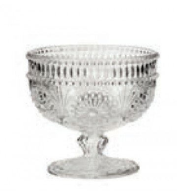 Transparent glass bowl for fruit and ice cream - cote table - nardini supplies