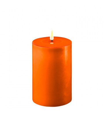 Candele in cera arancione con fiamma artificiale / + dimensioni - Nardini Forniture