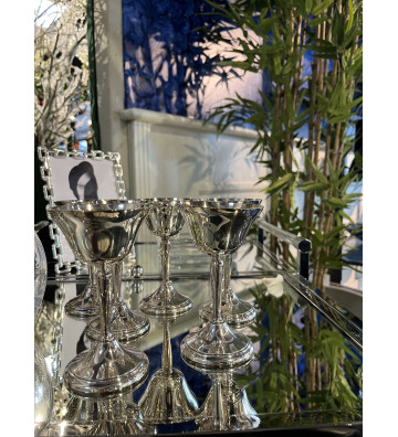 Set 6 pz bicchieri in argento vintage - nardini forniture