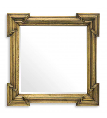 Specchio quadrato in ottone anticato 107cm - eichholtz - nardini forniture
