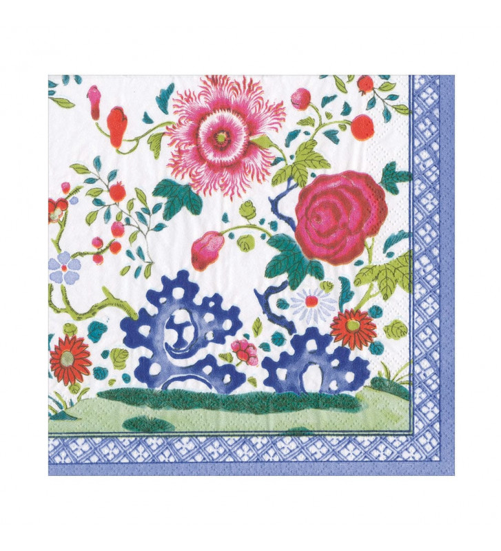 Piatti di carta floreale stile Inglese, confezione da 12 pezzi