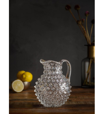 Transparent glass jug...