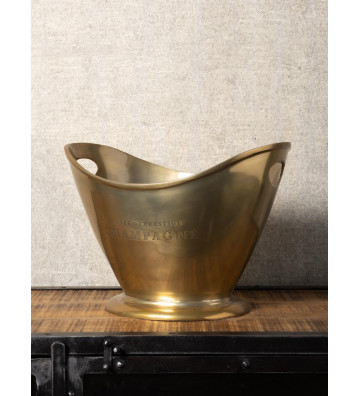 Glacette in metallo oro opaco 35cm - chehoma - nardini forniture
