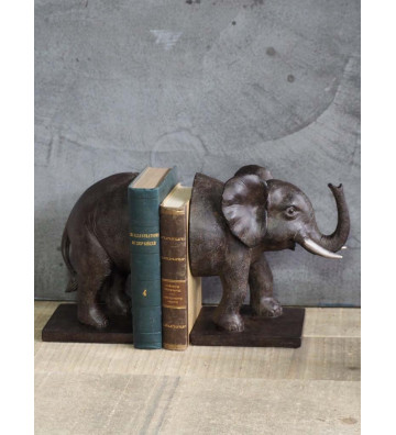 Reggi libri a forma di elefante effetto metallo - chehoma - nardini forniture