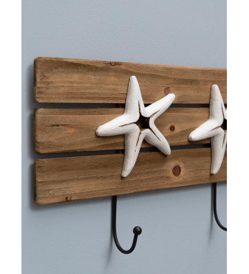 Appendiabiti stelle marine e legno 75cm - chehoma - nardini forniture