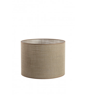 Paralume a cilindro in lino beige 40xh30cm - light and living - nardini forniture