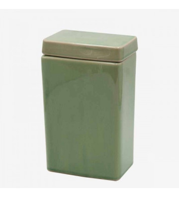 Vaso in ceramica con tappo verde acqua - nardini forniture