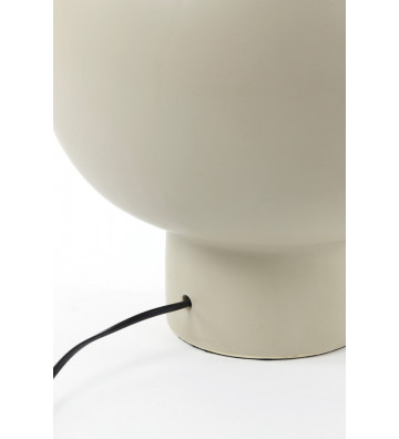 Base lampada da tavolo in ceramica laccata bianca - light and living - nardini forniture