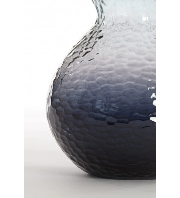 Vaso tondo in vetro grigio scuro 24cm - light and living - nardini forniture
