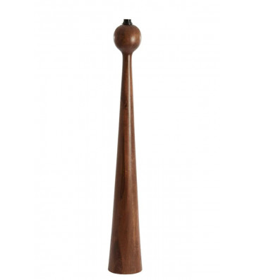 Piantana in legno tondo color noce h125cm - light and living - nardini forniture