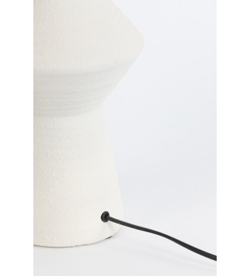 Base lampada in ceramica bianca h61cm - light and living - nardini forniture