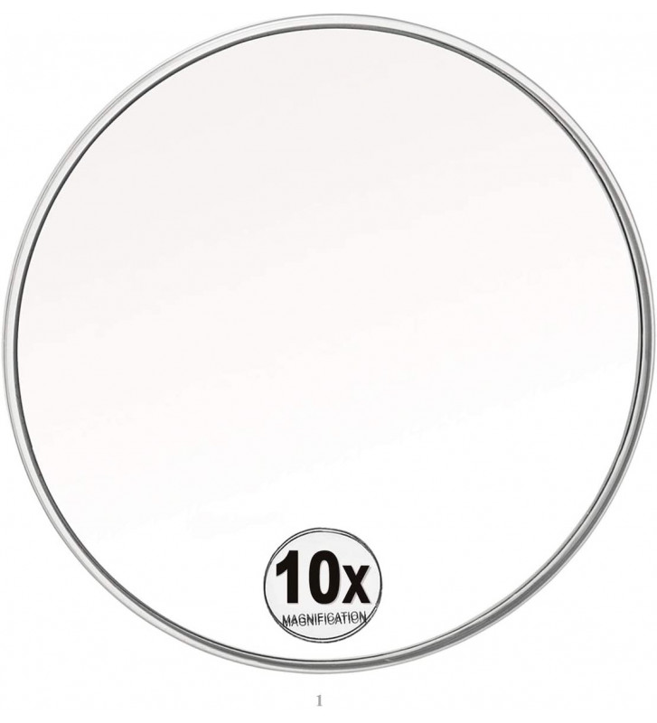SPECCHIO INGRANDITORE CON Ventosa Specchio Cosmetico 5 Volte, 135 X 135 Mm,  Quad EUR 21,99 - PicClick IT