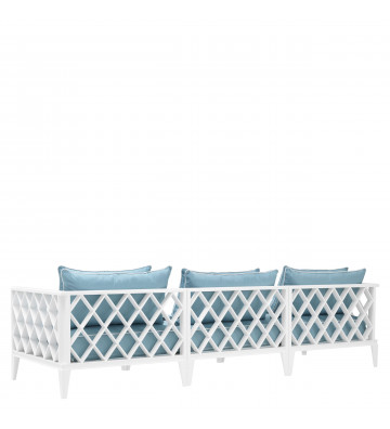 White outdoor sofa with cushions - Sofa Ocean Club Eichholtz