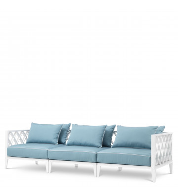 White outdoor sofa with cushions - Sofa Ocean Club Eichholtz