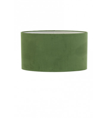 Paralume ovale in velluto verde 58x24x32cm - light and living - nardini forniture