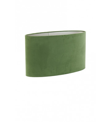 Paralume ovale in velluto verde 58x24x32cm - light and living - nardini forniture