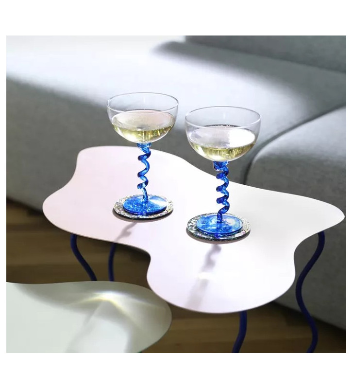 Bicchiere Cocktail a spirale blu - nardini forniture