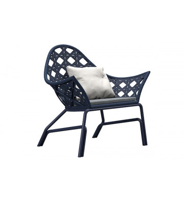 Samos model blue outdoor armchair - Smania