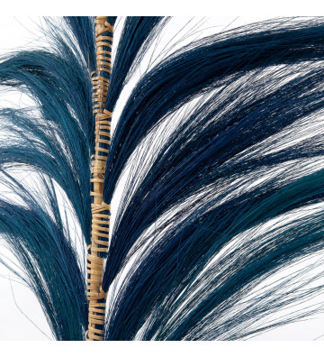 Ramo di bambù in fibra naturale blu 190cm