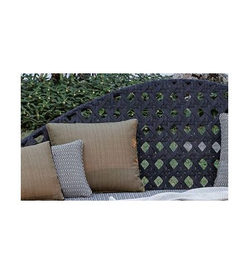 Blue outdoor sofa 220cm with Samos model cushions - Smania