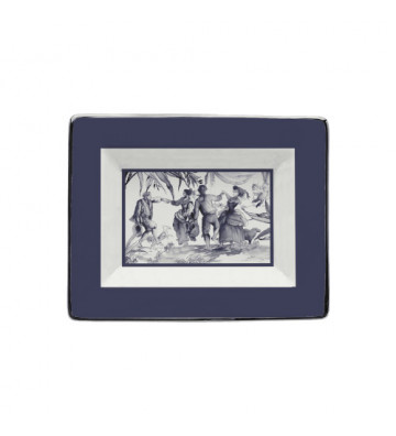 Svuotatasche porcellana Versailles blu 19x15cm - Baci Milano . nardini forniture