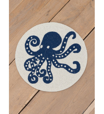 ROUND PLACEMENT BLUE OCTOPUS