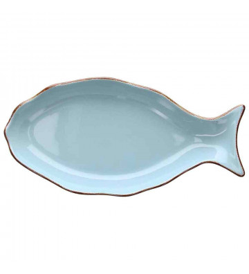 Piatto Pesce Grande Azzurro in ceramica 30cm - tognana - nardini forniture