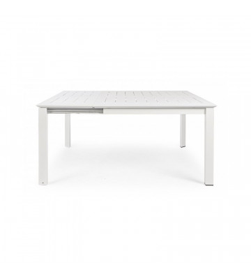 Aluminum table Konnor model white 160x110 / 160cm