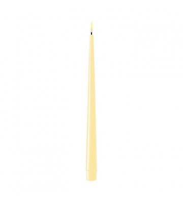Set 2 candele lunghe artificiali Gialle LED 28cm