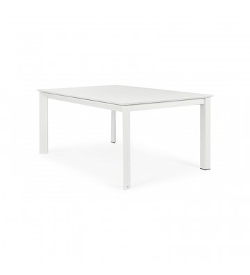 Aluminum table model Konnor white lace 160x110/160cm