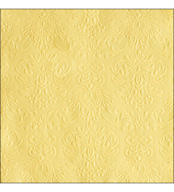 Set 20 tovaglioli da tavola fantasia damascata gialla 33cm - ambiente - nardini forniture