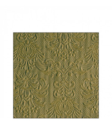 Set 15 tovaglioli da tavola damascato verde oliva 25cm - ambiente - nardini forniture