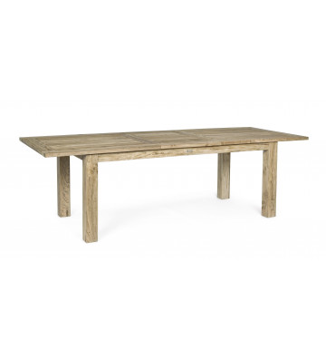 Montevideo extendable dining table in recycled teak for outdoor - Nardini Forniture