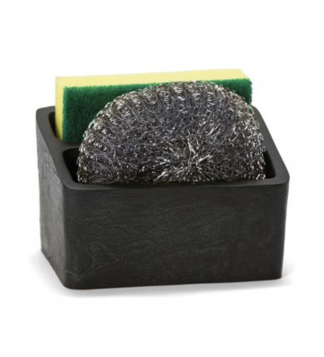 Sponge holder with black slate effect - Andrea House - Nardini Forniture