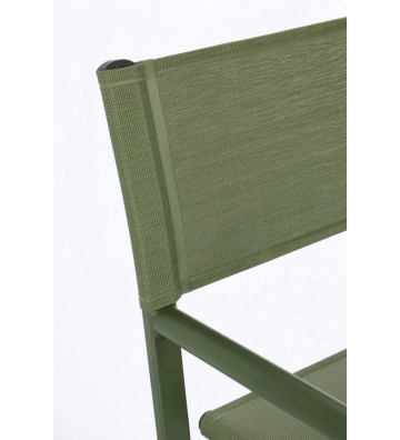 Sedia regista in alluminio con braccioli verde outdoor - nardini forniture