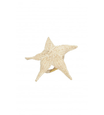 Lega tovagliolo stella marina in rafia naturale fatto a mano in Colombia - nardini forniture