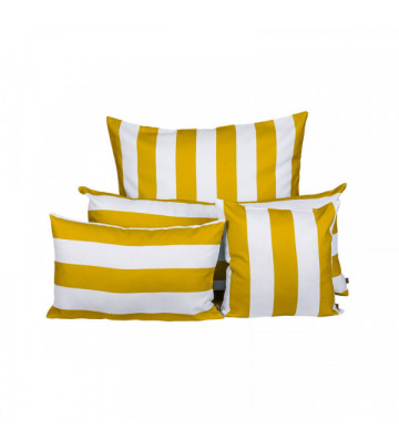 Fodera per cuscino da esterno Riviera a righe gialle 80x80cm - nardini forniture