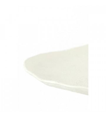 Side table circolare in metallo bianco 46cm - light and living - nardini forniture