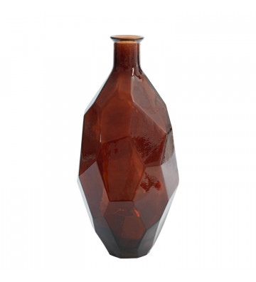 Vaso di vetro marrone irregolare 59cm - light and living - nardini forniture