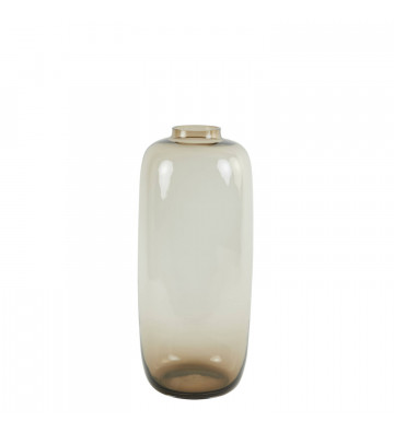Vaso classico in vetro semi-trasparente beige 56cm - light and living - nardini forniture