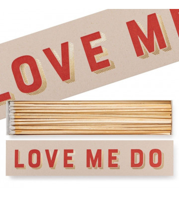Scatola di fiammiferi "Love Me Do" 29cm - The Archivist - nardini forniture