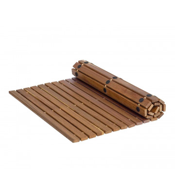 Tappeto rettangolare doghe di legno di acacia 60cm - andrea house - nardini forniture