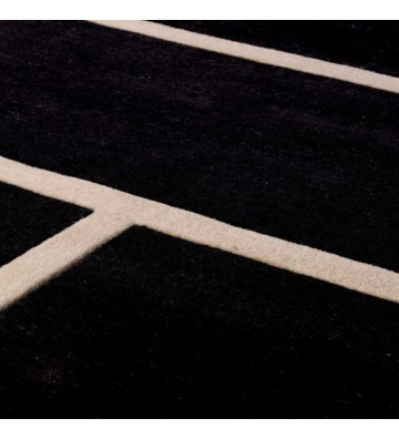 Tappeto geometrico Omar bianco e nero 3x4mt - eichholtz - nardini forniture