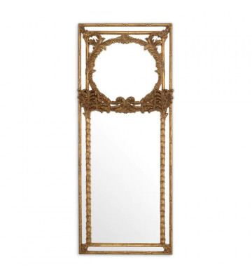 Specchio da Parete Le Royal con decorazioni oro antico H230cm