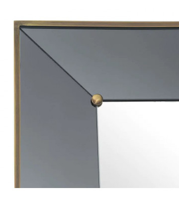 Specchio con mensola in vetro fumè e specchio 217cm - eichholtz - nardini forniture