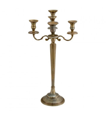 Porta candela in finitura ottone vintage a 6 steli h80cm - eichholtz - nardini forniture